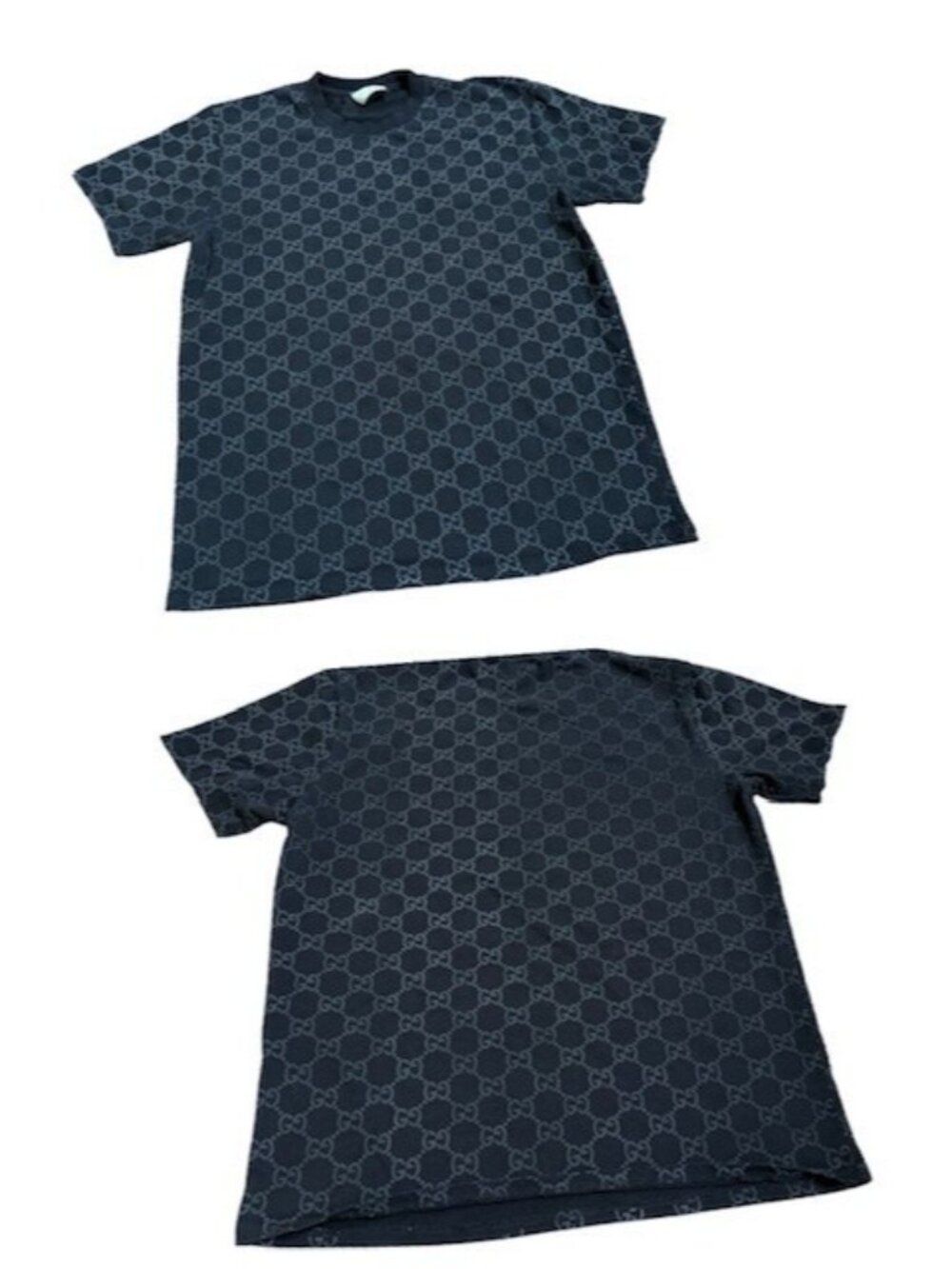 Gucci All Over Logo Monogram GG Print Short Sleeve T Shirt Mens 2XL XXL Cotton